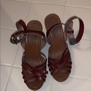 American Eagle Leather Wedges